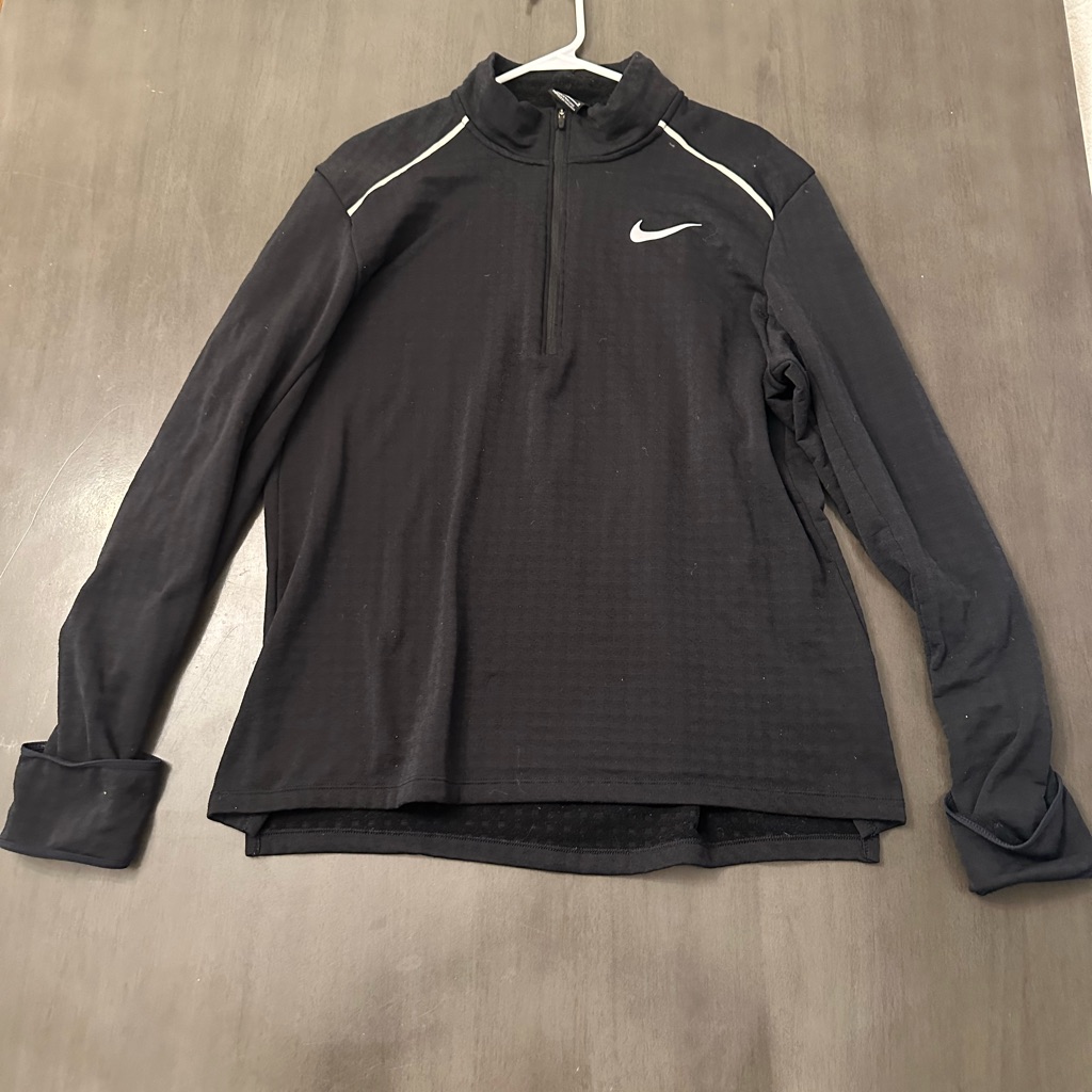 Nike Running Black Long Sleeve Pullover